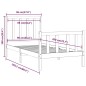 vidaXL Massivholzbett Honigbraun 90x200 cm vidaXL Massivholzbett Honigbraun 90x200 cm