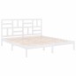 vidaXL Massivholzbett Weiß 200x200 cm vidaXL Massivholzbett Weiß 200x200 cm