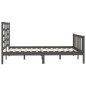 vidaXL Massivholzbett Grau Kiefer 160x200 cm vidaXL Massivholzbett Grau Kiefer 160x200 cm