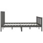 vidaXL Massivholzbett Grau 140x200 cm vidaXL Massivholzbett Grau 140x200 cm