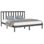 vidaXL Massivholzbett Grau 180x200 cm vidaXL Massivholzbett Grau 180x200 cm