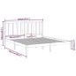 vidaXL Massivholzbett Grau 180x200 cm vidaXL Massivholzbett Grau 180x200 cm