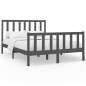 vidaXL Massivholzbett Grau Kiefer 140x190 cm vidaXL Massivholzbett Grau Kiefer 140x190 cm