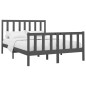 vidaXL Massivholzbett Grau Kiefer 140x190 cm vidaXL Massivholzbett Grau Kiefer 140x190 cm