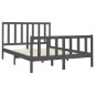 vidaXL Massivholzbett Grau Kiefer 140x190 cm vidaXL Massivholzbett Grau Kiefer 140x190 cm