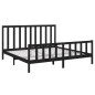 vidaXL Massivholzbett Schwarz Kiefer 200x200 cm vidaXL Massivholzbett Schwarz Kiefer 200x200 cm