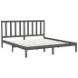 vidaXL Massivholzbett Grau 200x200 cm vidaXL Massivholzbett Grau 200x200 cm