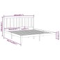 vidaXL Massivholzbett Grau 200x200 cm vidaXL Massivholzbett Grau 200x200 cm