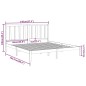 vidaXL Massivholzbett Schwarz 140x200 cm vidaXL Massivholzbett Schwarz 140x200 cm
