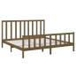 vidaXL Massivholzbett Honigbraun Kiefer 200x200 cm vidaXL Massivholzbett Honigbraun Kiefer 200x200 cm