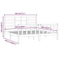 vidaXL Massivholzbett Weiß 180x200 cm vidaXL Massivholzbett Weiß 180x200 cm