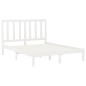 vidaXL Massivholzbett Weiß 150x200 cm vidaXL Massivholzbett Weiß 150x200 cm
