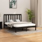vidaXL Massivholzbett Schwarz 160x200 cm vidaXL Massivholzbett Schwarz 160x200 cm