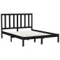 vidaXL Massivholzbett Schwarz 160x200 cm vidaXL Massivholzbett Schwarz 160x200 cm