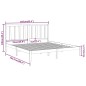 vidaXL Massivholzbett Schwarz 160x200 cm vidaXL Massivholzbett Schwarz 160x200 cm