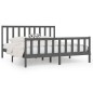 vidaXL Massivholzbett Grau 180x200 cm vidaXL Massivholzbett Grau 180x200 cm