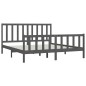 vidaXL Massivholzbett Grau 180x200 cm vidaXL Massivholzbett Grau 180x200 cm