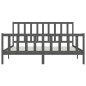 vidaXL Massivholzbett Grau 180x200 cm vidaXL Massivholzbett Grau 180x200 cm