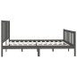 vidaXL Massivholzbett Grau 180x200 cm vidaXL Massivholzbett Grau 180x200 cm