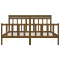 vidaXL Massivholzbett Honigbraun Kiefer 200x200 cm vidaXL Massivholzbett Honigbraun Kiefer 200x200 cm