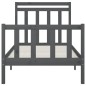 vidaXL Massivholzbett Grau Kiefer 90x200 cm vidaXL Massivholzbett Grau Kiefer 90x200 cm