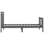 vidaXL Massivholzbett Grau Kiefer 90x200 cm vidaXL Massivholzbett Grau Kiefer 90x200 cm
