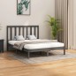 vidaXL Massivholzbett Grau 160x200 cm vidaXL Massivholzbett Grau 160x200 cm