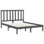 vidaXL Massivholzbett Grau 160x200 cm vidaXL Massivholzbett Grau 160x200 cm