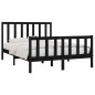 vidaXL Massivholzbett Schwarz 160x200 cm vidaXL Massivholzbett Schwarz 160x200 cm