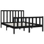 vidaXL Massivholzbett Schwarz 160x200 cm vidaXL Massivholzbett Schwarz 160x200 cm