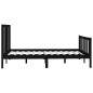 vidaXL Massivholzbett Schwarz 160x200 cm vidaXL Massivholzbett Schwarz 160x200 cm