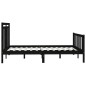 vidaXL Massivholzbett Schwarz Kiefer 160x200 cm vidaXL Massivholzbett Schwarz Kiefer 160x200 cm