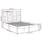vidaXL Massivholzbett Weiß 140x200 cm vidaXL Massivholzbett Weiß 140x200 cm