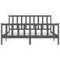 vidaXL Massivholzbett Grau 200x200 cm vidaXL Massivholzbett Grau 200x200 cm