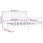 vidaXL Massivholzbett Grau 200x200 cm vidaXL Massivholzbett Grau 200x200 cm