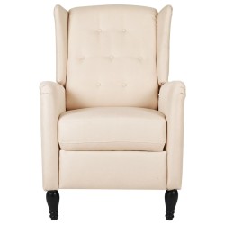 Massagesessel Creme Stoff