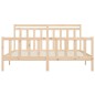 vidaXL Massivholzbett Kiefer 200x200 cm vidaXL Massivholzbett Kiefer 200x200 cm