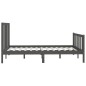 vidaXL Massivholzbett Grau 150x200 cm vidaXL Massivholzbett Grau 150x200 cm
