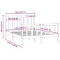 vidaXL Massivholzbett Weiß 140x200 cm vidaXL Massivholzbett Weiß 140x200 cm