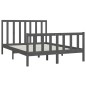 vidaXL Massivholzbett Grau 160x200 cm vidaXL Massivholzbett Grau 160x200 cm