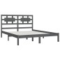 vidaXL Massivholzbett Grau Kiefer 160x200 cm vidaXL Massivholzbett Grau Kiefer 160x200 cm