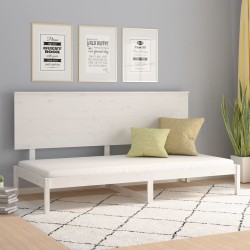 vidaXL Tagesbett Weiß 90x200 cm Massivholz Kiefer