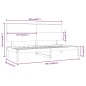 vidaXL Tagesbett Weiß 90x200 cm Massivholz Kiefer vidaXL Tagesbett Weiß 90x200 cm Massivholz Kiefer