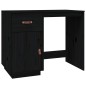 vidaXL Schreibtisch mit Schränken Schwarz 135x50x75 cm Massivholz vidaXL Schreibtisch mit Schränken Schwarz 135x50x75 cm Massivholz