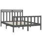 vidaXL Massivholzbett Grau Kiefer 150x200 cm vidaXL Massivholzbett Grau Kiefer 150x200 cm