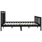 vidaXL Massivholzbett Schwarz Kiefer 180x200 cm vidaXL Massivholzbett Schwarz Kiefer 180x200 cm