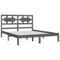 vidaXL Massivholzbett Grau Kiefer 180x200 cm vidaXL Massivholzbett Grau Kiefer 180x200 cm