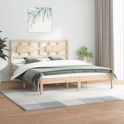 vidaXL Massivholzbett Kiefer 150x200 cm