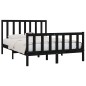 vidaXL Massivholzbett Schwarz 140x200 cm vidaXL Massivholzbett Schwarz 140x200 cm