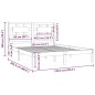 vidaXL Massivholzbett Kiefer 120x200 cm vidaXL Massivholzbett Kiefer 120x200 cm